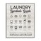 Stupell Industries Rustic Laundry Symbols Guide'Framed Giclee Art