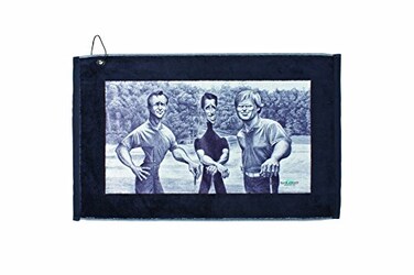 Devant Sport Devant The Big Three Golf Towel, Black, 16x25