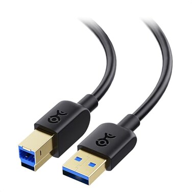 Cable Matters 5Gbps Short USB 3.0 Cable, USB A to B Cable, 3ft, Black