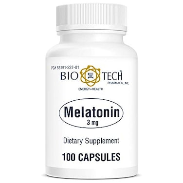 Bio-Tech Pharmacal Melatonin ,3mg, 100 Capsules