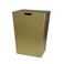 Gedy Marrakech Rectangular Laundry Basket Made from Faux Leather, Gold