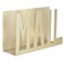 MyGift Mail Holder Organizer Countertop Modern Brass Metal with Cutout MAIL Lettering Design, Office Desktop Envelope and Document Storage Rack