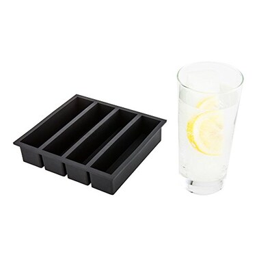 Restaurantware Black Silicone Ice Mold, 6.3 x 5.8 In