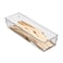 iDesign Linus BPA-Free Plastic Drawer Organizer - 3.25" x 9.75" x 2.25", Clear