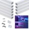 Muzata 10Pack 3.3FT Plus-Size Silver LED Strip Channel Milky Diffuser U103