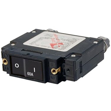 Blue Sea Systems C-Series Flat Rocker Single Pole 60A Circuit Breaker