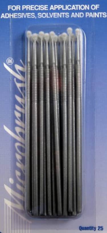 Tooltron Micro Applicator brush, 25 Count ,Pack of 1