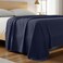Mellanni California King Size Flat Sheet - Iconic Collection Bedding