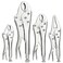 FASTPRO 4-Piece Locking Pliers Set, Vice Grips Pliers