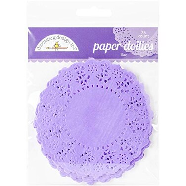 Doodlebug Doilies, 4.5-Inch, Lilac, 75-Pack
