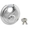Master Lock Padlock, Stainless Steel Discus Lock, 2-3/4 in. Wide, 40DPF, Silver