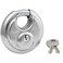 Master Lock Padlock, Stainless Steel Discus Lock, 2-3/4 in. Wide, 40DPF, Silver