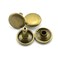 RuiLing 120pcs 12x12mm Bronze Double Cap Rapid Rivets Round Head Decorative Rivets DIY Leather Craft Studs 1/2 inch