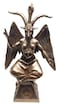 Pacific Giftware Goat Baphomet Satanism Sabbatic Sculpture, Bronze