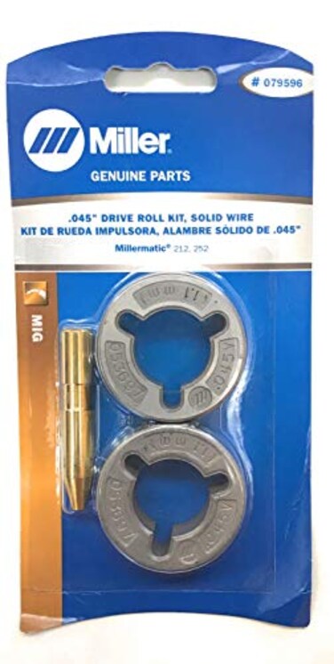 Miller Drive Roll Kit, 2 Roll, V-Grooved, 0.045