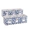 MAX Houser 6 Pack Foldable Fabric Storage Bins with Handles, Blue 12 inch