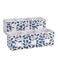 MAX Houser 6 Pack Foldable Fabric Storage Bins with Handles, Blue 12 inch
