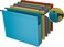 STAPLES Poly Expanding Hanging File Pockets, Letter, Assorted, 5/Pack ,3 Packs of 5