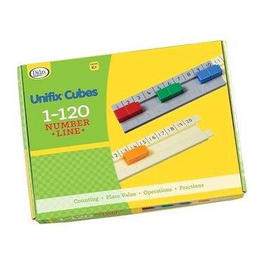 Didax UNIFIX1-120 Number Line Track - Extensive, Modular Number Line for Interactive Math Learning in Grades K-2 and Ages 5-7