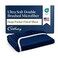 Cathay Home Full Fitted Sheet Only, 14" Deep Pocket Ultra Soft, Navy