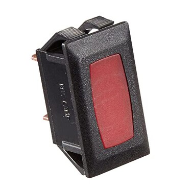 RV Designer S361 - Indicator Light, Red Light with Black Housing
