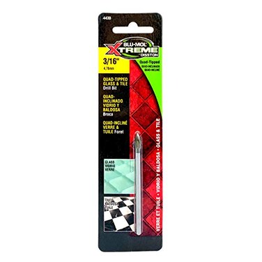 Disston 4430 Xtreme Quad Tipped GlassTile Drill Bit, 3/16