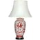 Red Lantern Classic Design Porcelain Lamp