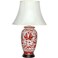 Red Lantern Classic Design Porcelain Lamp