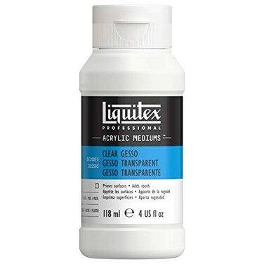 Liquitex Professional Gesso Surface Prep Medium, 118ml ,4-oz, Clear