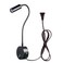 WeFoonLo 3W Wall Mounted Reading Light Flexible Gooseneck LED Sconce Lamp with PlugSwitch for Bedroom, Office, Workbench, Studio ,01 Black Cool