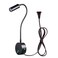 WeFoonLo 3W Wall Mounted Reading Light Flexible Gooseneck LED Sconce Lamp with PlugSwitch for Bedroom, Office, Workbench, Studio ,01 Black Cool
