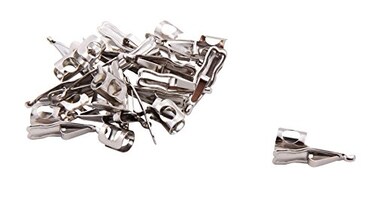 Baumgartens Pencil Clips 100 Pack Chrome ,67953