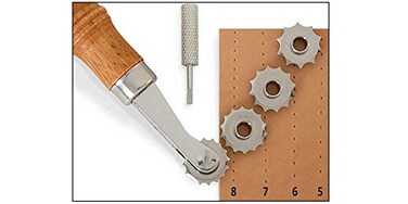 Tandy Leather Craftool Spacer Set - Four Interchangeable Spacing Wheels for Leather Craft Projects