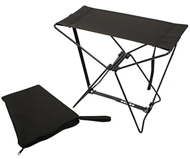 Rothco Folding Camp Stool - Lightweight and Portable Seating for Camping Adventures ,Black