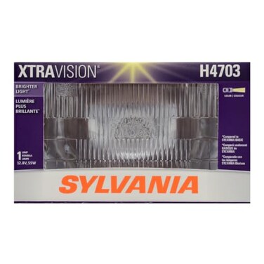 SYLVANIA H4703 XtraVision Halogen Sealed Beam Headlight, 1 Bulb
