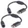 Fosmon Replacement USB Breakaway Cable for Xbox 360 Controller - 2 Pack