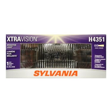 SYLVANIA H4351 XtraVision Halogen Sealed Beam Headlight, 1 Bulb