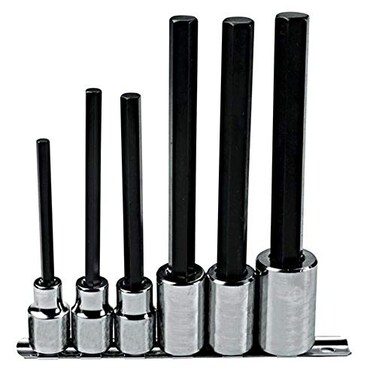Proto 1/2" Drive 6 Piece Extra Long Hex Bit Set