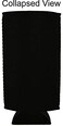 Coolie Junction Blank Neoprene 24 oz. Can Coolie ,2 Pack, Black