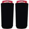 Coolie Junction Blank Neoprene 24 oz. Can Coolie ,2 Pack, Black