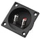 Zerone Round Speaker Box Terminal, Subwoofer Box Terminal Cup Silver Push Spring Loaded Jacks Double Binding Post Speaker Terminal Plates Repalcement for DIY, Black