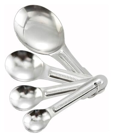 Winco Stainless Steel Measuring Spoons, Set, 4-Piece