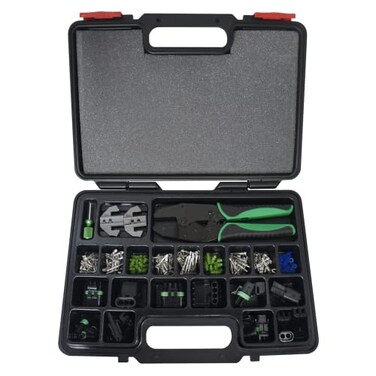 AP Astro Astro Pneumatic Tool 9478 220-Piece Weather Pack Interchangeable Ratcheting Crimping ToolAccessory Set