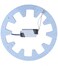 Ledytech 1-Pack Led Panel Ceiling Light Fixtures 24w 5730 SMD Circle Annular Round Replacement Board Bulb White 6500K ,White