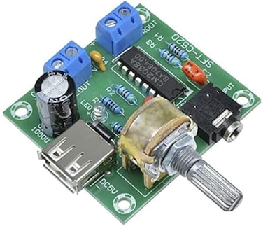 daier PM2038 2X5W Stereo Audio Amplifier Bord 5V USB Power Supply Adjustable Volume