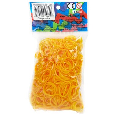 Rainbow LoomMango Rubber Bands with 24 C-Clips ,600 Count