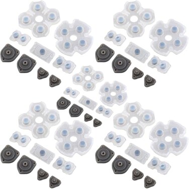 Ambertown 5 Set Silicone Conductive Rubber Pads for PS4 Controller Buttons Repair Replacement Part