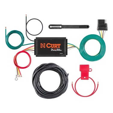 CURT 59187 Powered 3-to-2-Wire Taillight Converter with 4-Way Flat