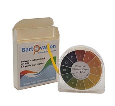 Bartovation Universal 1-14 pH Test Paper Roll, Wide Range