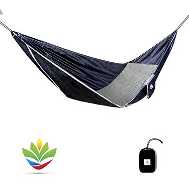 Hammock Bliss Sky Bed - Hangs Like A Hammock, Sleeps Like A Bed - Asymmetrical Design Hammock Tent with Integrated Inflatable Pad Sleeve for a Lay FlatInsulated Camping Hammock Sleeping Experience